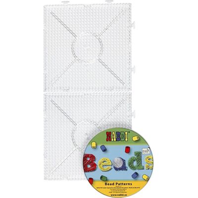 Nabbi Perleplader M. Cd 15x15 Cm Samlekvadrat Nabbi Perleplader M. Cd 15x15 Cm Samlekvadrat