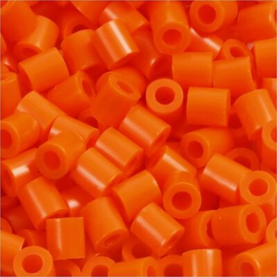 Photo Pearls Rørperler 6000s. Klar Orange (13) Photo Pearls Rørperler 6000s. Klar Orange (13)