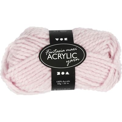 Fantasia Maxi Akrylgarn 50g Lys Rød Fantasia Maxi Akrylgarn 50g Lys Rød