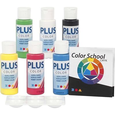 Color School Primærmaling - Akryl - 6x60ml - Maling Color School Primærmaling - Akryl - 6x60ml - Maling
