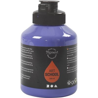 Pigment Art School Malingen - Semi-opaque violet blå - 500ml Pigment Art School Malingen - Semi-opaque violet blå - 500ml
