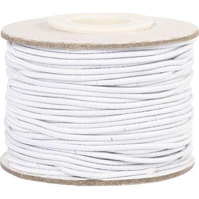 No-Name Elastiksnor 1,0 Mm 25 M Hvid No-Name Elastiksnor 1,0 Mm 25 M Hvid