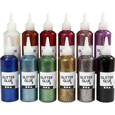 No-Name Glitterlim 12x118 Ml Ass. Farver No-Name Glitterlim 12x118 Ml Ass. Farver