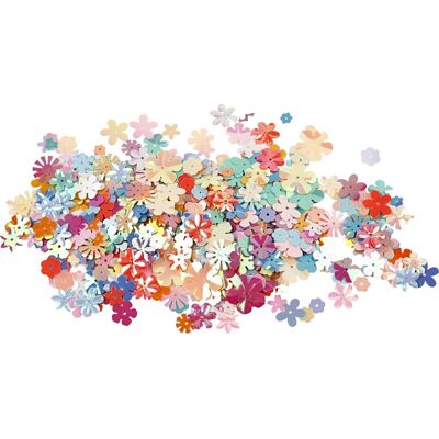 No-Name Pailletter Blomster Ass. Farver 10g No-Name Pailletter Blomster Ass. Farver 10g