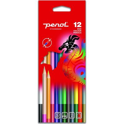 Penol Duo Farveblyanter 12 Farver Penol Duo Farveblyanter 12 Farver