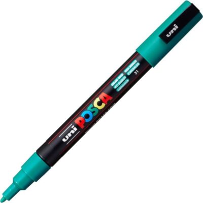 Posca Marker Pc-3m F 1,3 Mm Emerald Green Posca Marker Pc-3m F 1,3 Mm Emerald Green