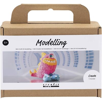 No-Name Mini Diy Kit Modellering, Monster, Pink Neon No-Name Mini Diy Kit Modellering, Monster, Pink Neon