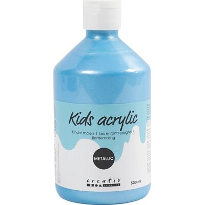 Creativ Company Akrylmaling 500ml Metallic Lys Blå Creativ Company Akrylmaling 500ml Metallic Lys Blå