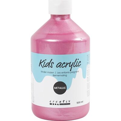 Creativ Company Akrylmaling 500ml Metallic Lyserød Creativ Company Akrylmaling 500ml Metallic Lyserød