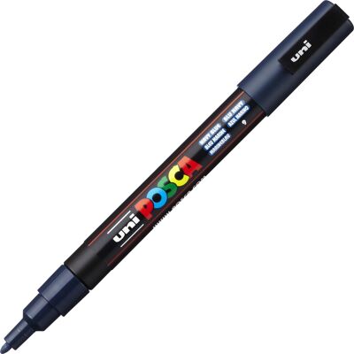 Posca Marker Pc-3m F 1,3 Mm Navy Blue Posca Marker Pc-3m F 1,3 Mm Navy Blue
