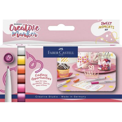 Faber-Castell Creative Marker, Sweet, 6 Farver Faber-Castell Creative Marker, Sweet, 6 Farver