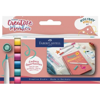 Faber-Castell Creative Marker, Holiday, 6 Farver Faber-Castell Creative Marker, Holiday, 6 Farver