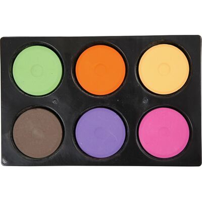 Colortime Vandfarver I Bakke, 6 Stk, 57 Mm, Supp. Farver Colortime Vandfarver I Bakke, 6 Stk, 57 Mm, Supp. Farver