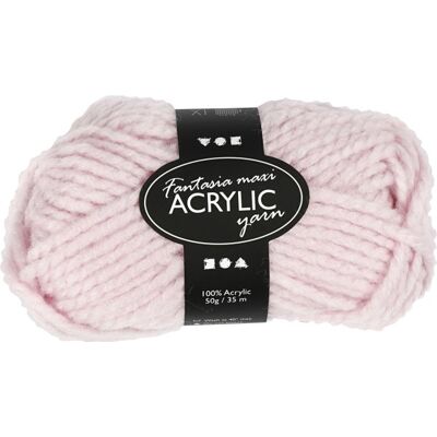 Fantasia Maxi Akrylgarn 50g Lys Rød Fantasia Maxi Akrylgarn 50g Lys Rød