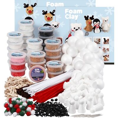 Polarbjørn Foam Clay Klassesæt - 100 Figurer Håndværksæt Polarbjørn Foam Clay Klassesæt - 100 Figurer Håndværksæt