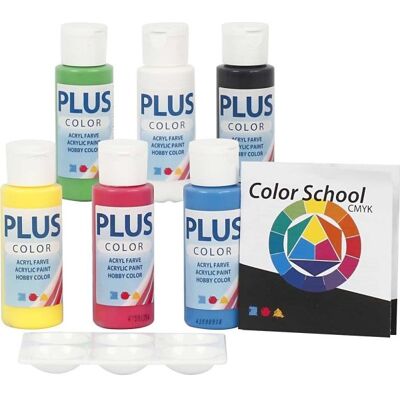 Color School Primærmaling - Akryl - 6x60ml - Maling Color School Primærmaling - Akryl - 6x60ml - Maling
