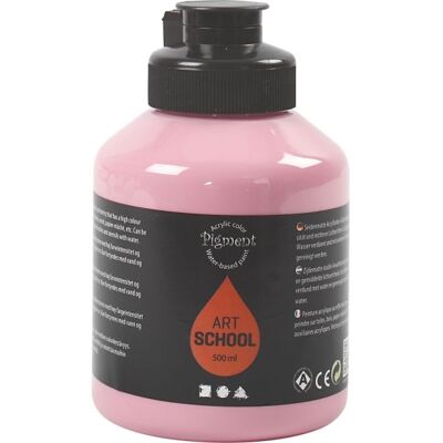 Pigment Art School maling - Støvet Rose - Uigennemsigtig - 500ml - Maling Pigment Art School maling - Støvet Rose - Uigennemsigtig - 500ml - Maling