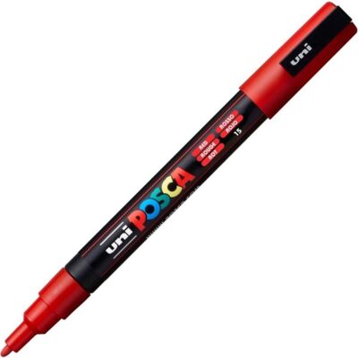 Posca Marker Pc-3m F 1,3 Mm Red Posca Marker Pc-3m F 1,3 Mm Red