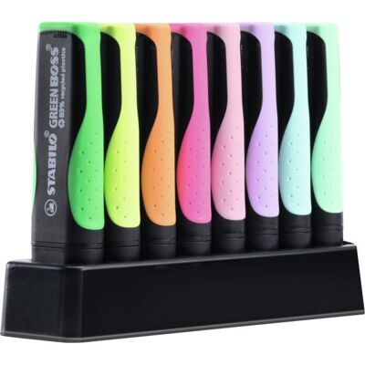 Stabilo Green Boss Highlighter Sæt - Pastel og Neon Stabilo Green Boss Highlighter Sæt - Pastel og Neon