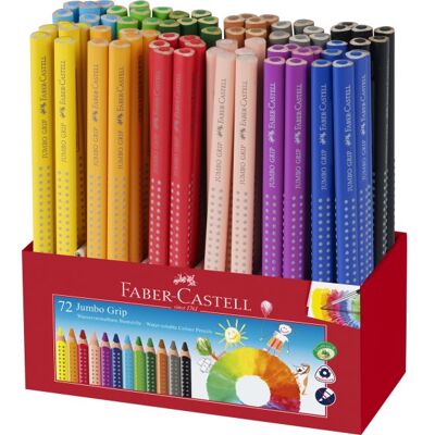 Faber-Castell Grip Farveblyanter Jumbo 72 Stk. Faber-Castell Grip Farveblyanter Jumbo 72 Stk.