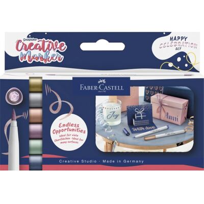 Faber-Castell Creative Marker, Celebration, 6 Farv Faber-Castell Creative Marker, Celebration, 6 Farv