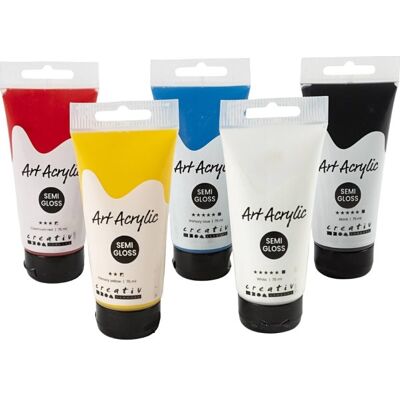 Pigment Art Blanding Akrylmaling - 5x75ml - Kunstnerudstyr Pigment Art Blanding Akrylmaling - 5x75ml - Kunstnerudstyr