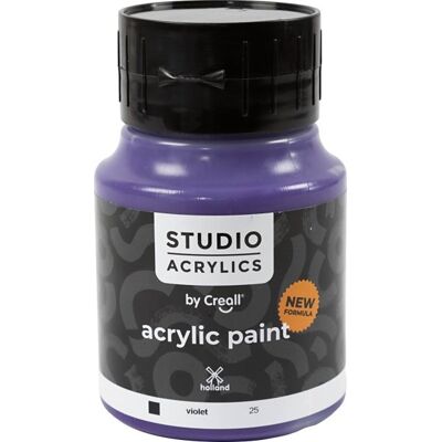 Creall Akrylmaling, 500 Ml, Dækkende, Violet Creall Akrylmaling, 500 Ml, Dækkende, Violet