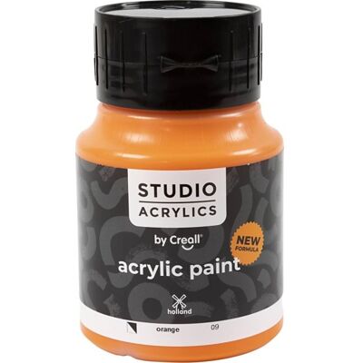 Creall Akrylmaling, 500 Ml, Halvdæk, Orange Creall Akrylmaling, 500 Ml, Halvdæk, Orange