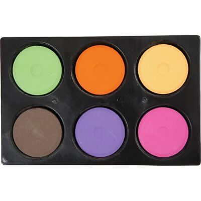 Colortime Vandfarver I Palet, 6 Stk, 44 Mm, Supp. Farver Colortime Vandfarver I Palet, 6 Stk, 44 Mm, Supp. Farver