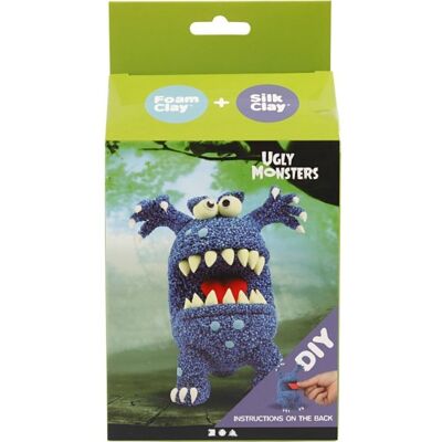 Foam Clay Mini Diy Kit Modellering, Monster, Blå Foam Clay Mini Diy Kit Modellering, Monster, Blå