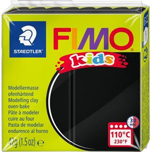 Fimo Kids Ler, 42g, Sort