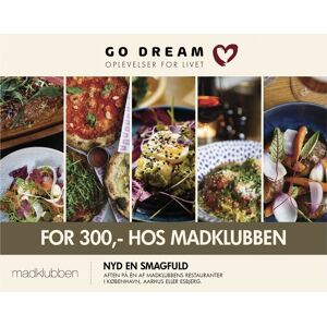 Go Dream Oplevelsesgave - Madklubben For 300 Kr.