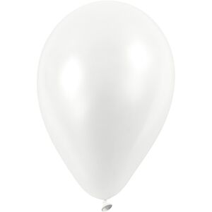 No-Name Balloner, Hvid, 23 Cm, 10 Stk.