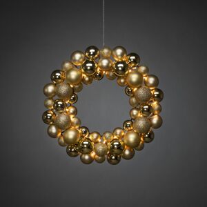 Konstsmide Julekuglekrans, 50 Led, Ø40cm, Guld