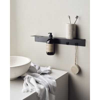 Meraki - Flaskestatif med kroge - Børstet sort finish - Produkttype Meraki - Flaskestatif med kroge - Børstet sort finish - Produkttype