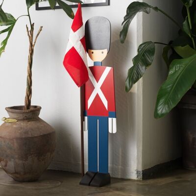 Kay Bojesen Garder Flad M/flag H108cm Rød/blå/hvid Kay Bojesen Garder Flad M/flag H108cm Rød/blå/hvid