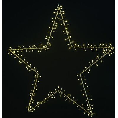 Sirius Liva Cluster Stjerne, 190 Led, Guld Sirius Liva Cluster Stjerne, 190 Led, Guld