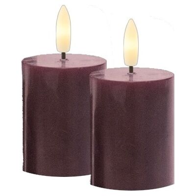 Sirius Sille Genopladelig Mini, Ø5/h6,5cm,Bordeaux Sirius Sille Genopladelig Mini, Ø5/h6,5cm,Bordeaux