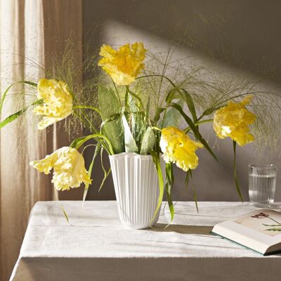 Kähler Hammershøi Unfold Vase H20,5 Cm, Hvid Kähler Hammershøi Unfold Vase H20,5 Cm, Hvid