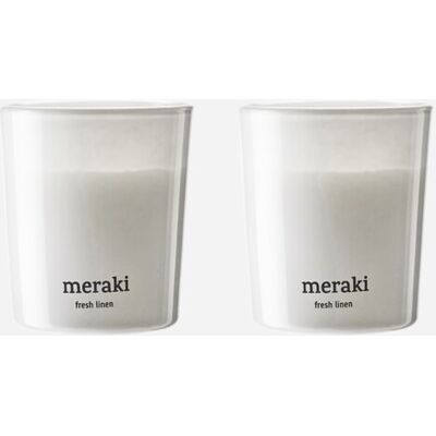 Meraki Frisk Linne Duftlys - 2 Pakker Meraki Frisk Linne Duftlys - 2 Pakker