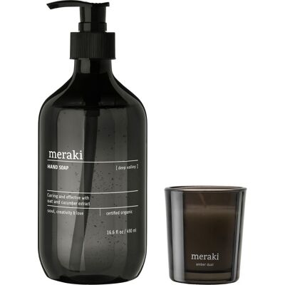 Meraki Håndsæbe & Duftlys, Amber Dust, 490 Ml, 60g Meraki Håndsæbe & Duftlys, Amber Dust, 490 Ml, 60g