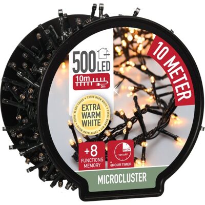 Koopman Cluster M/kabelrulle 500led, 10m, Ekstra Varm Hvid Koopman Cluster M/kabelrulle 500led, 10m, Ekstra Varm Hvid