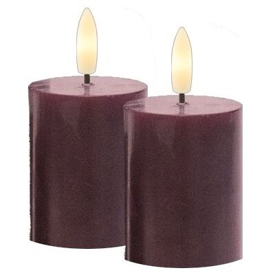 Sirius Sille Genopladelig Mini, Ø5/h6,5cm,Bordeaux Sirius Sille Genopladelig Mini, Ø5/h6,5cm,Bordeaux
