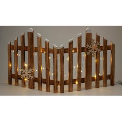 Koopman Hegn Dekoration Med Led, Fyrretræ, 76x2x38cm Koopman Hegn Dekoration Med Led, Fyrretræ, 76x2x38cm