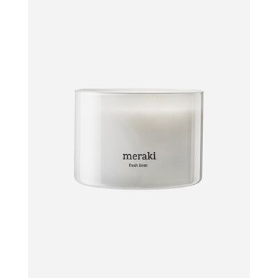 Meraki Duftlys Fresh Linen - Lys - Hvid Meraki Duftlys Fresh Linen - Lys - Hvid