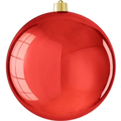 Mica Decorations Brudsikker Julekugle, Rød, Blank, Ø25 Cm Mica Decorations Brudsikker Julekugle, Rød, Blank, Ø25 Cm