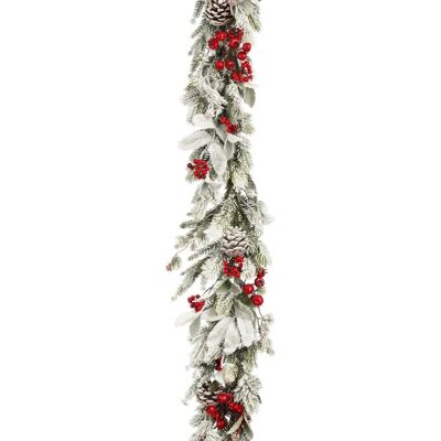 Mica Decorations Belfort Guirlande, Frosted Grøn, 178 X 15 X 9 Cm Mica Decorations Belfort Guirlande, Frosted Grøn, 178 X 15 X 9 Cm