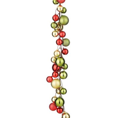 Mica Decorations Guirlande, Guld/rød/mørkegrøn, 180 Cm Mica Decorations Guirlande, Guld/rød/mørkegrøn, 180 Cm