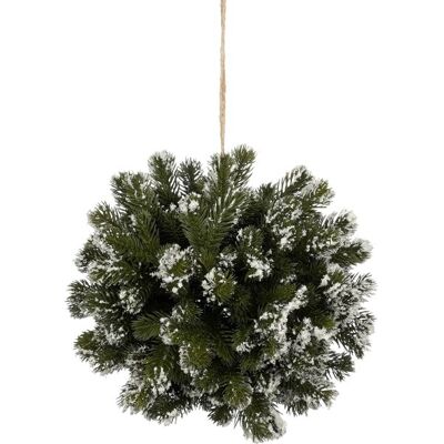 Mica Decorations Grankugle Til Ophæng, Frosted Grøn, Ø24 Cm Mica Decorations Grankugle Til Ophæng, Frosted Grøn, Ø24 Cm