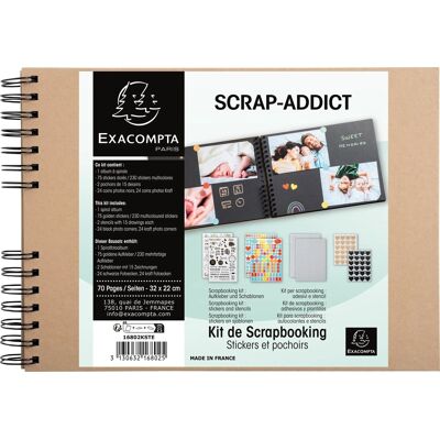 Exacompta Sortt Fotoalbum - 70 Sider - 10x15 cm Exacompta Sortt Fotoalbum - 70 Sider - 10x15 cm